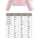 Little Girls' Knit Long Sleeve Button Closure Bolero Cardigan Shrug
