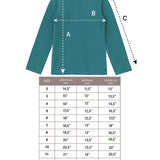 Little Girls Cotton Long Sleeve Basic Turtleneck T-Shirt