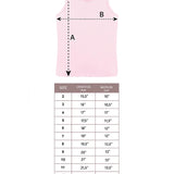 Girls' Soft Solid Cotton Blend Racerback Tank Top / 8 to 10 Years