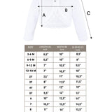 Girls' Bolero Cardigan Shrug Knit Long Sleeve Button Closure