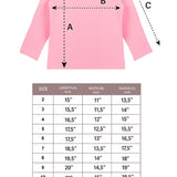 Lilax Girls' Basic Long Sleeve Round Neck Cotton T-Shirt