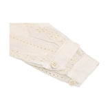 Toddler Girls' Long Sleeve Lace Embroidered Button Down Dress