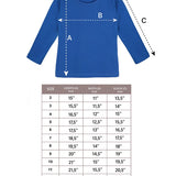Little Girls Cotton Long Sleeve Basic Crewneck T-Shirt
