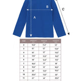 Little Girls Cotton Long Sleeve Basic Turtleneck T-Shirt