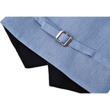 Boys Suit Set Slim Fit Vest, White Dress Shirt, Dress Pants and Bowtie 4 Piece Formal Suit Set