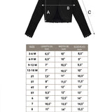 Girls' Bolero Cardigan Shrug Knit Long Sleeve Button Closure