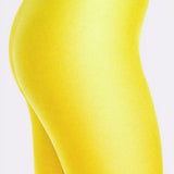 Girls Shiny High Waisted Leggings – Dance & Gymnastics Stretch Tights
