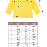 Lilax Girls' Basic Long Sleeve Round Neck Cotton T-Shirt