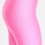 Girls Shiny High Waisted Leggings – Dance & Gymnastics Stretch Tights