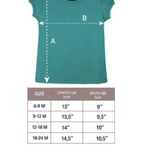 Baby Cotton Puff Sleeve Basic Crewneck T-Shirt