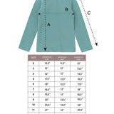 Little Girls Cotton Long Sleeve Basic Turtleneck T-Shirt