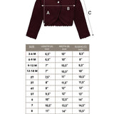 Girls' Bolero Cardigan Shrug Knit Long Sleeve Button Closure