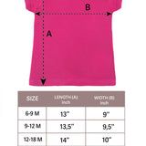 Baby Girls' Basic T-Shirt Short Sleeve Crewneck Tee