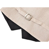 Boys Suit Set Slim Fit Vest, White Dress Shirt, Dress Pants and Bowtie 4 Piece Formal Suit Set