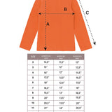 Little Girls Cotton Long Sleeve Basic Turtleneck T-Shirt