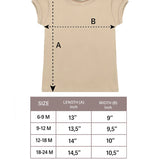 Baby Cotton Puff Sleeve Basic Crewneck T-Shirt