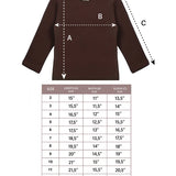 Little Girls Cotton Long Sleeve Basic Crewneck T-Shirt