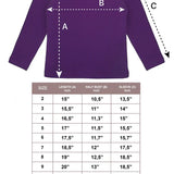 Lilax Girls' Basic Long Sleeve Round Neck Cotton T-Shirt