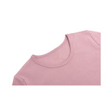 Girls Short Sleeve Crewneck Crop Top Tee