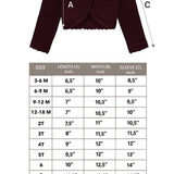 Little Girls' Knit Long Sleeve Button Closure Bolero Cardigan Shrug