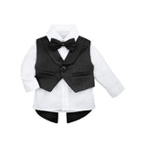 Newborn 4-Piece Tuxedo Suit Set