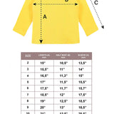 Lilax Girls' Basic Long Sleeve Round Neck Cotton T-Shirt