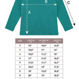 Lilax Girls' Basic Long Sleeve Round Neck Cotton T-Shirt