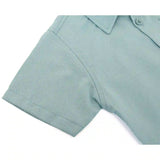 Boys' Button Down Shirt Solid Short Sleeve Classic Solid Oxford Dress Shirt