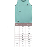 Girls' Soft Solid Cotton Blend Racerback Tank Top / 8 to 10 Years