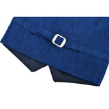 Boys Suit Set Slim Fit Vest, White Dress Shirt, Dress Pants and Bowtie 4 Piece Formal Suit Set