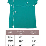 Baby Girls' Basic T-Shirt Short Sleeve Crewneck Tee