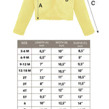 Little Girls' Knit Long Sleeve Button Closure Bolero Cardigan Shrug