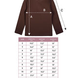 Toddler Cotton Long Sleeve Basic Mock-Neck T-Shirt