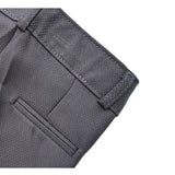 Boys 5-Piece Slim Fit Textured Suit Set With Satin Lapels