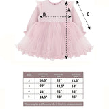 Girl Butterfly Wing Long Sleeve Tulle Party Princess Dress