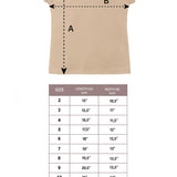 Girls' Basic Short Puff Sleeve Round Neck Cotton T-Shirt