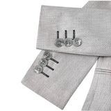 Boys 5-Piece Slim Fit Textured Suit Set