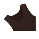 Girls' Double Lined Sleeveless Basic Crop Tank Top