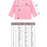 Little Girls Cotton Long Sleeve Basic Crewneck T-Shirt