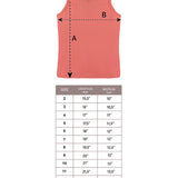 Girls' Soft Solid Cotton Blend Racerback Tank Top / 8 to 10 Years