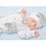 Newborn Baby 4-Piece Cotton Jeweled Layette Set