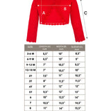 Girls' Bolero Cardigan Shrug Knit Long Sleeve Button Closure