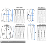 Little & Youth Boys Suit Set - Formal Jacket, Vest, Pants, Shirt, and Matching Bowtie - 5 Piece Ensemble