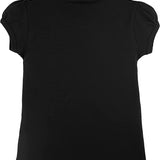 Girls' Basic Cotton T-Shirt  Short Puff Sleeve Crewneck / 8 to 10