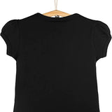 Girls' Basic Cotton T-Shirt  Short Puff Sleeve Crewneck / 8 to 10