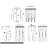 Boys Suit Set Slim Fit Vest, White Dress Shirt, Dress Pants and Bowtie 4 Piece Formal Suit Set