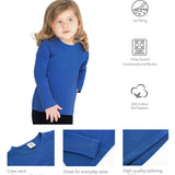 Big Girls Cotton Crewneck Basic T-Shirt & Leggings Set