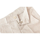 Toddler & Youth Boys 4 Piece Formal Suit Set V-Neck Vest White Dress Shirt Dress Pants and Bowtie 1-5 Years