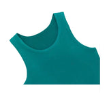 Girls' Double Lined Sleeveless Basic Crop Tank Top