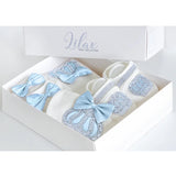 Newborn 4-Piece Jeweled Crown Layette Set